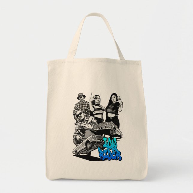 Tote Bag Lowrider Urban Art – Chicano Streetwear Culture (Devant)