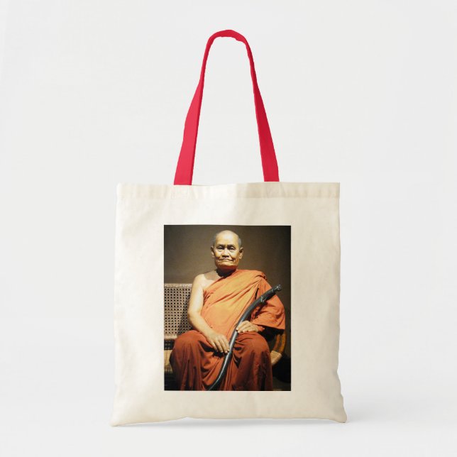 Tote Bag Luang Poo Cha Subhaddho ... Moine bouddhiste (Devant)