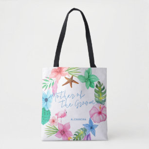 Tote Bag Luau mère mariage tropicale du marié