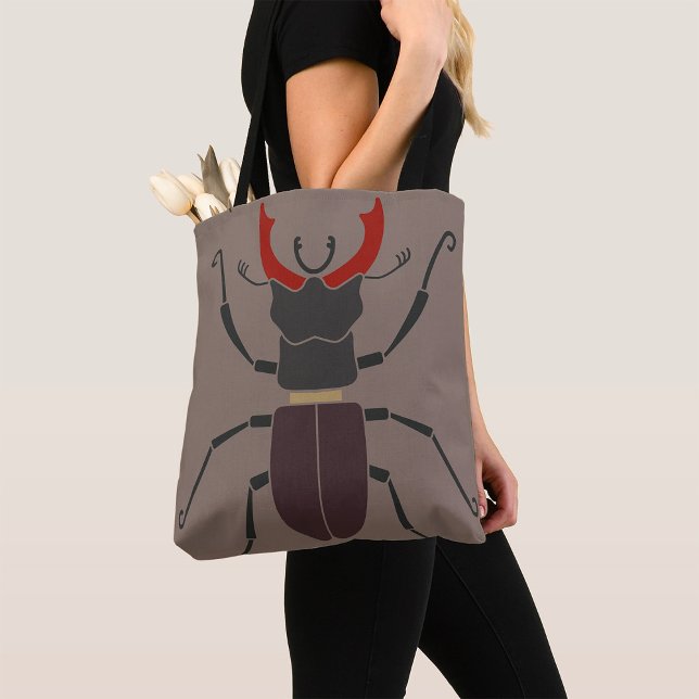 Tote Bag Lucane Élégant Minimaliste Insecte (Créateur téléchargé)