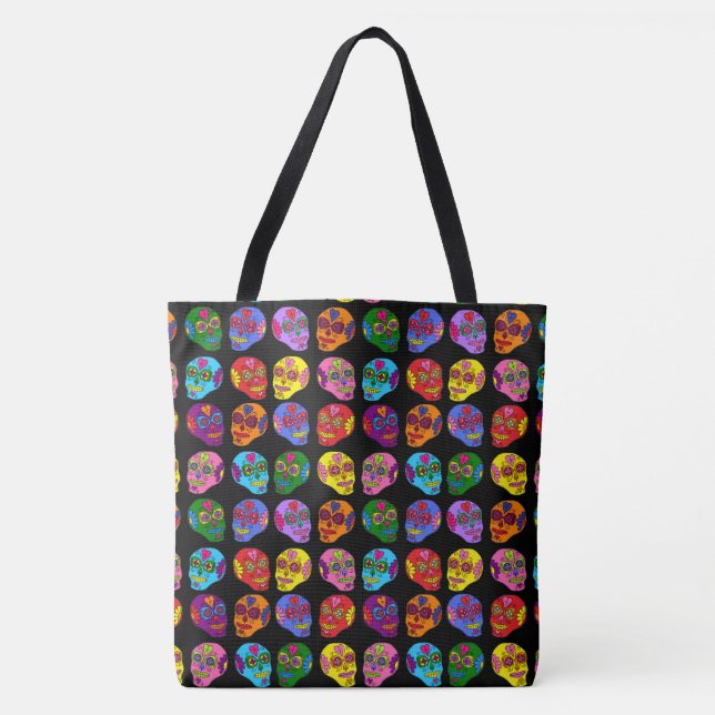 Tote Bag Lucha Libre Sugar Skull (Devant)