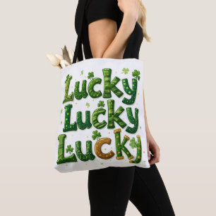 Tote Bag Lucky Clipart St. Patrick's Day Design