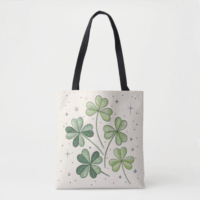 Tote Bag Lucky Clover Eco Fourre-tout (Devant)