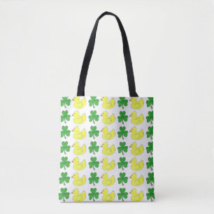 Tote Bag Lucky Duck Shamrock Clover St. Patrick's Day