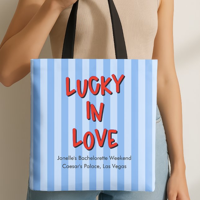 Tote Bag Lucky in Love Las Vegas Bachelorette (Lucky in Love Tote)