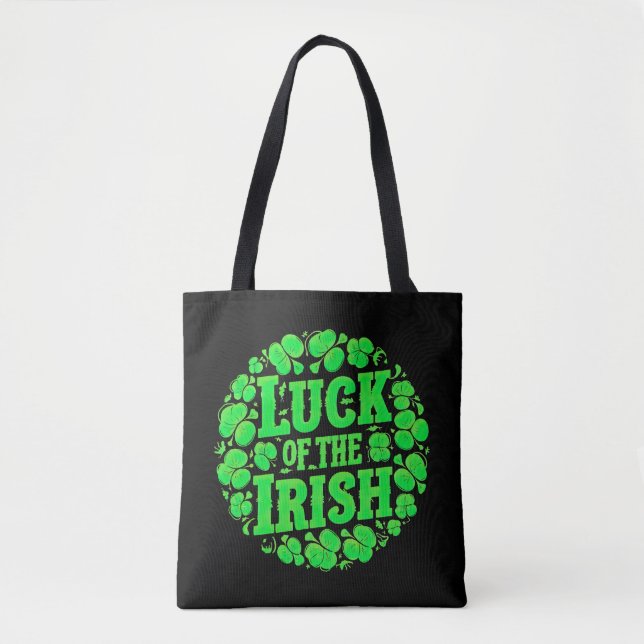 Tote Bag Lucky Irish Clovers (Devant)