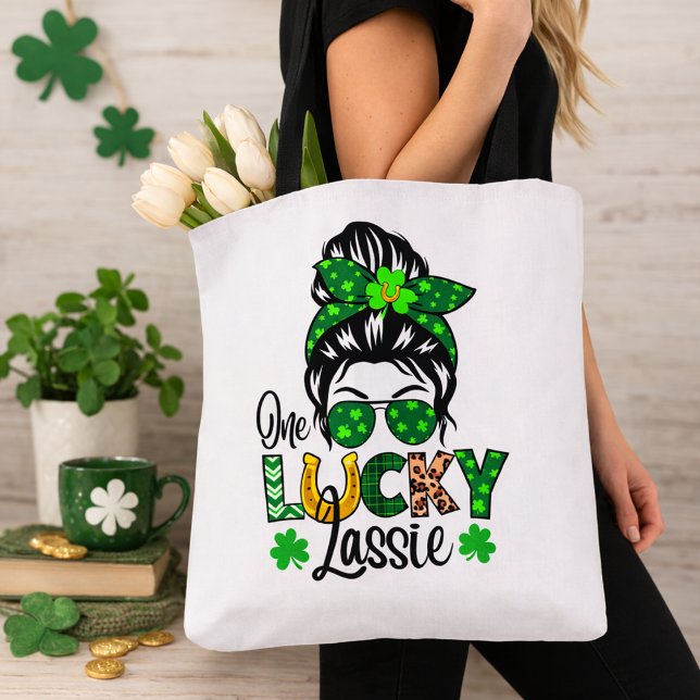 Tote Bag Lucky Lassie St. Paddy's (Créateur téléchargé)