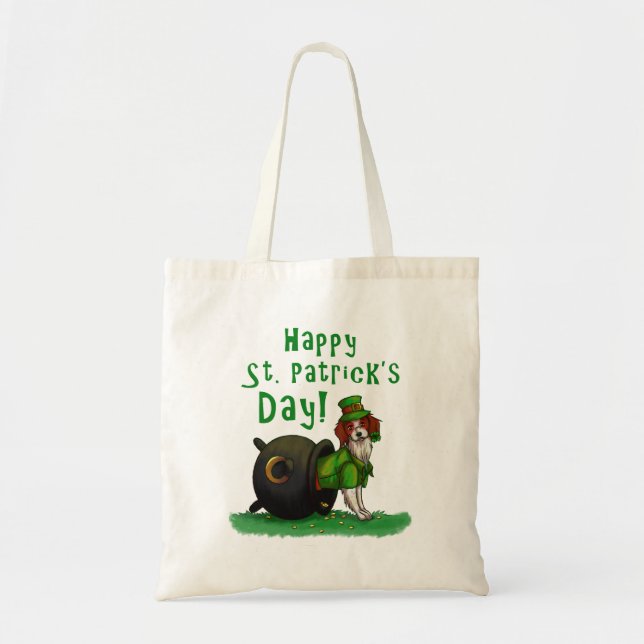 Tote Bag Lucky St. Patrick's Day Dog (Devant)