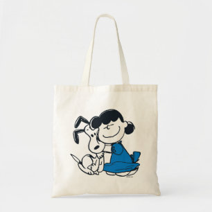 Tote Bag Lucy Hugging Snoopy