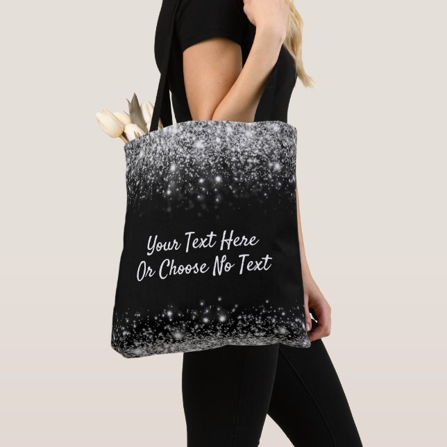 Tote Bag Lueur faite sur commande de Bokeh d'étincelle de (De près)