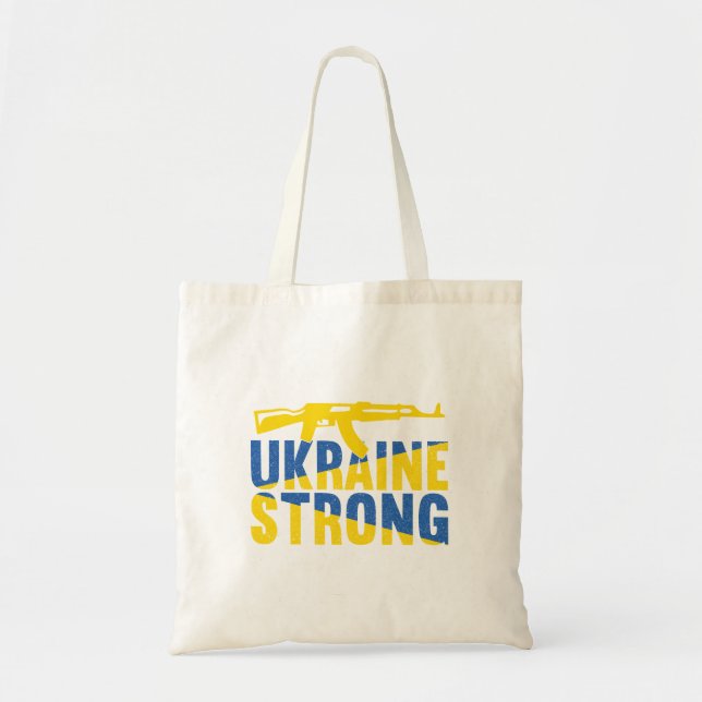 Tote Bag L'Ukraine : un soutien fort pour l'Ukraine (Devant)