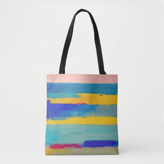 Tote Bag "Lullabie à la citronnelle" Art Abstrait (Devant)
