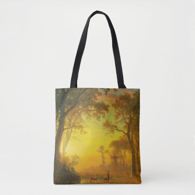 Tote Bag Lumière dans la forêt (Devant)