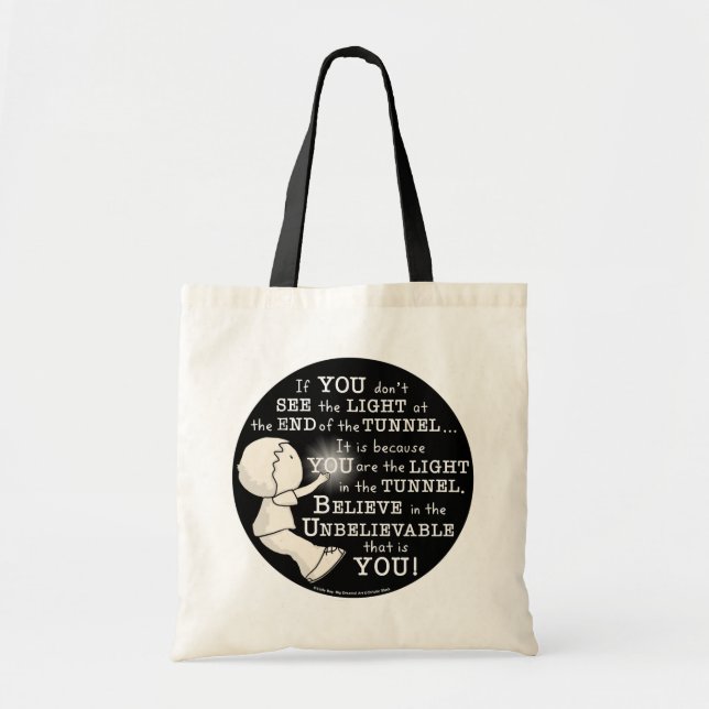 Tote Bag Lumière dans le tunnel (Devant)