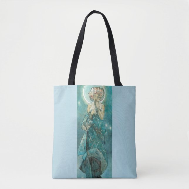 Tote Bag Lumière de la lune par Alphonse Mucha (Devant)