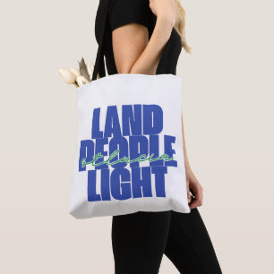 Tote Bag Lumière des gens de terre   Sainte-Lucie Texte ble