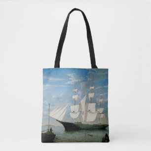 Tote Bag Lumière étoile dans le port de Boston