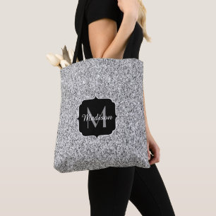 Tote Bag Lumière grise argentée scintillement scintille Mon
