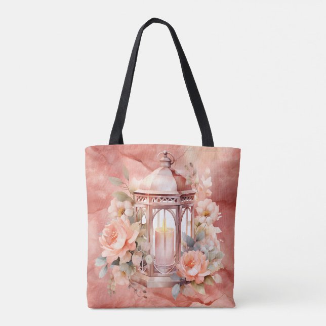 Tote Bag Lumière incroyable sur mon chemin Rose Marble Épau (Dos)