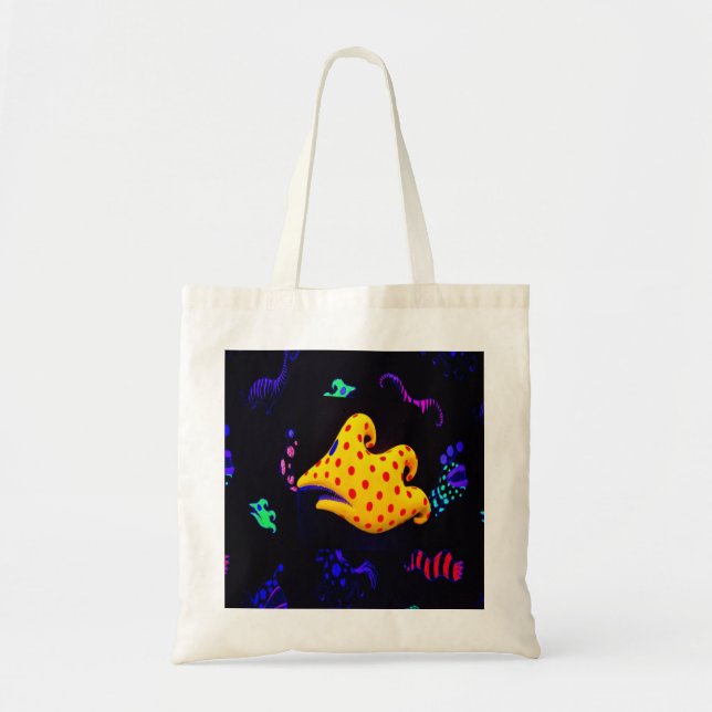 Tote Bag Lumière noire du poisson (Devant)