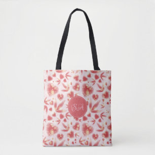 Tote Bag Lumière personnalisée de la Saint-Valentin Cœurs r