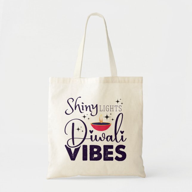 Tote Bag Lumières brillantes diwali vibes modernes (Devant)