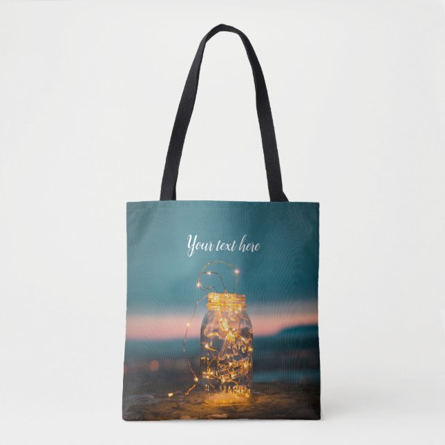 Tote Bag Lumières de minuit dans un pot (Devant)