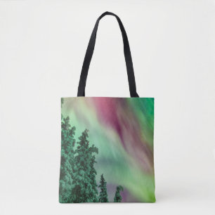 Tote Bag Lumières du Nord Hiver à Glennallen, Alaska