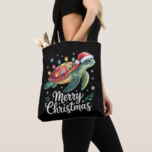 Tote Bag Lumières en forme de cordes de chapeau de Père Noë