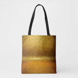 Tote Bag Lumières parties scintillant or, texture vintage d