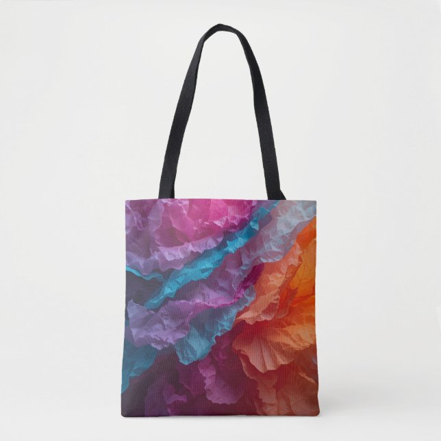 Tote Bag Luminous Abstract Tissue Paper Layers (Devant)