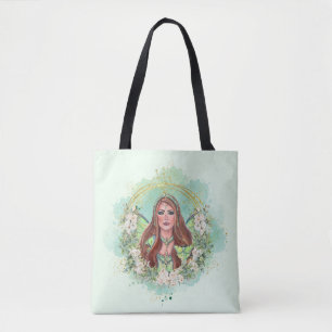 Tote Bag Luna moth, art féerique par Renee Lavoie