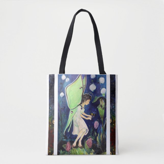 Tote Bag Luna Moth Fairy Bee Maureen Girard (Devant)