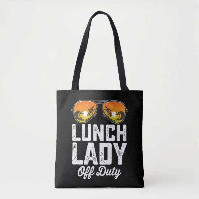 Tote Bag Lunch Lady Off Duty Lunettes de soleil Dernier jou (Devant)