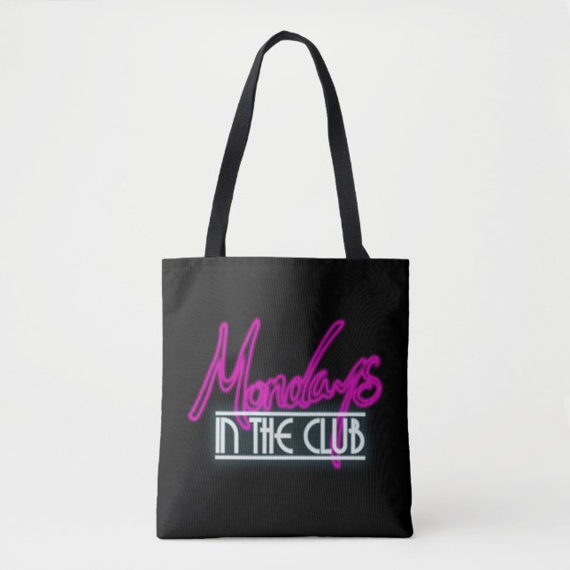 Tote Bag lundi Fourre-tout (noir) (Devant)