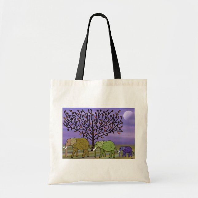 Tote Bag Lune d'éléphant (Devant)