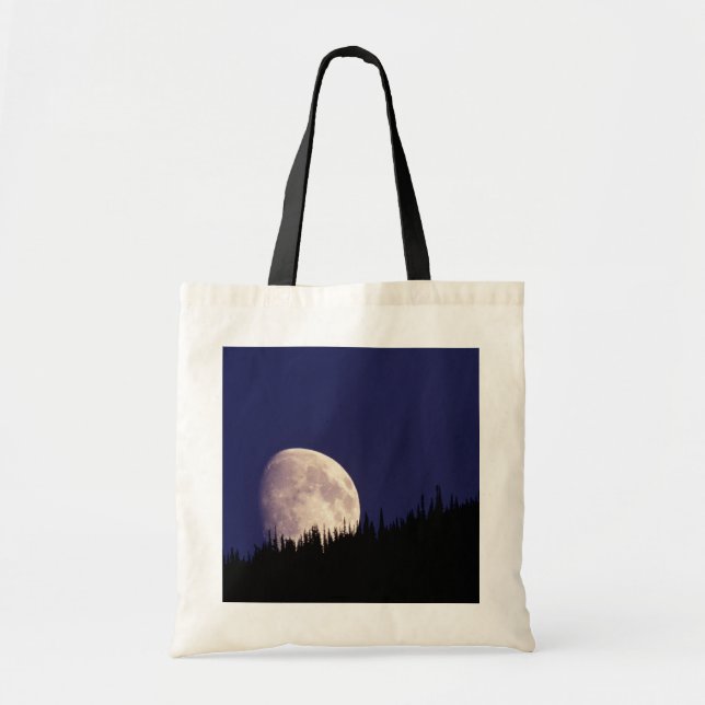 Tote Bag Lune et forêt | Parc national du Glacier Montana (Devant)