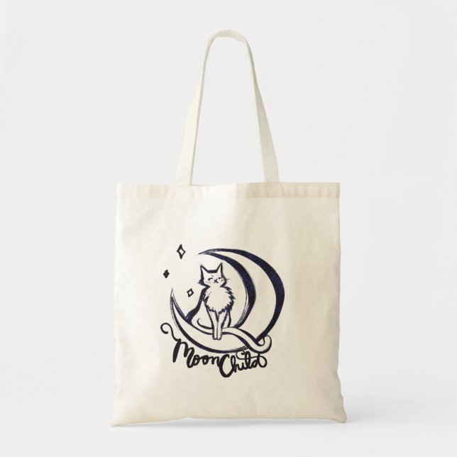 Tote Bag Lune Luna Chat Lune Enfant (Devant)