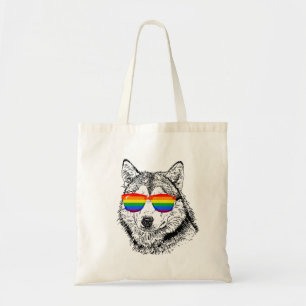 Tote Bag Lunettes de soleil de fierté de loup