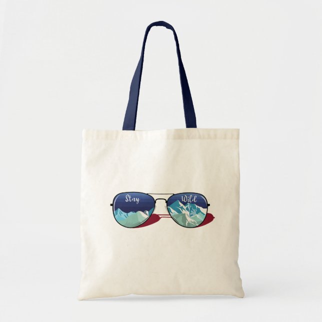 Tote Bag Lunettes de soleil de montagne (Devant)