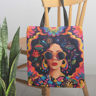 Tote Bag Lunettes de soleil et Sass