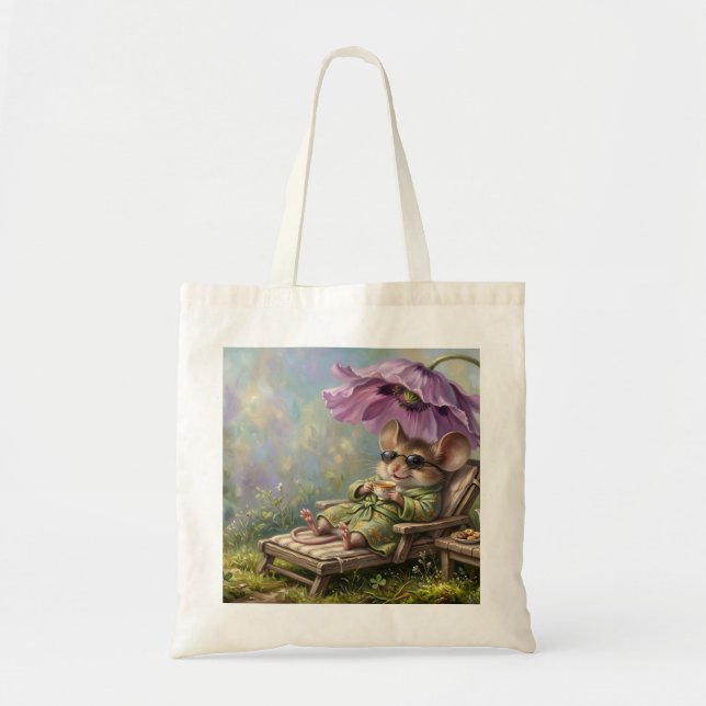 Tote Bag Lunettes de souris (Devant)