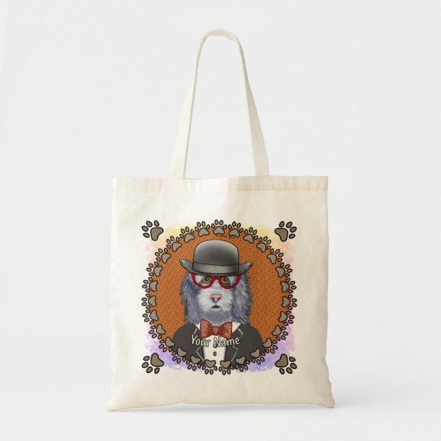 Tote Bag Lunettes SheepDog (Devant)