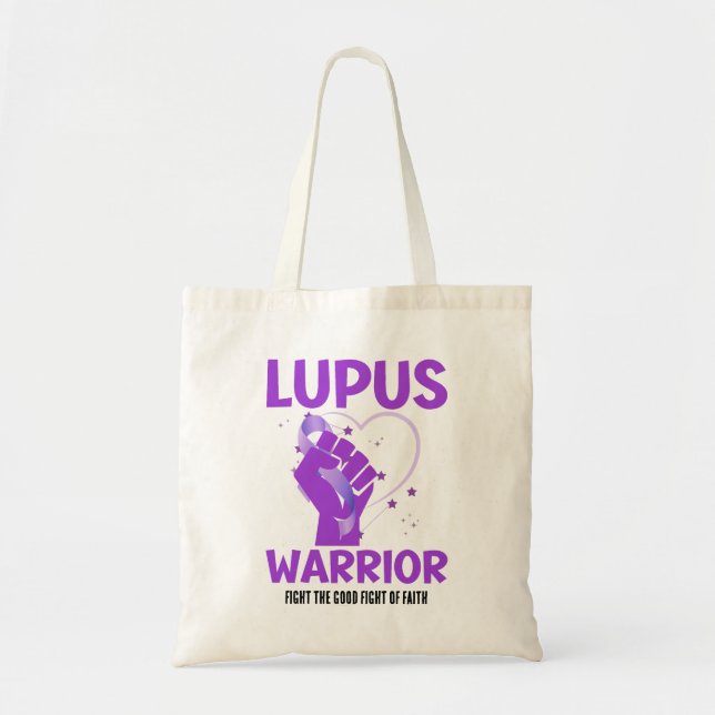 Tote Bag LUPUS WARRIOR Purple Augmenter Mois de sensibilisa (Devant)