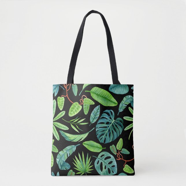 Tote Bag Lushness tropicale : Végétation de la forêt tropic (Devant)