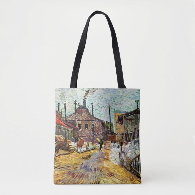 Tote Bag L'Usine (1887) par Vincent Van Gogh (Devant)