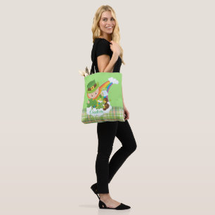 Tote Bag Lutin du jour de St Patrick personnalisé