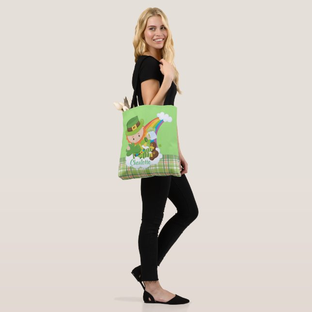 Tote Bag Lutin du jour de St Patrick personnalisé (Sur le modèle)