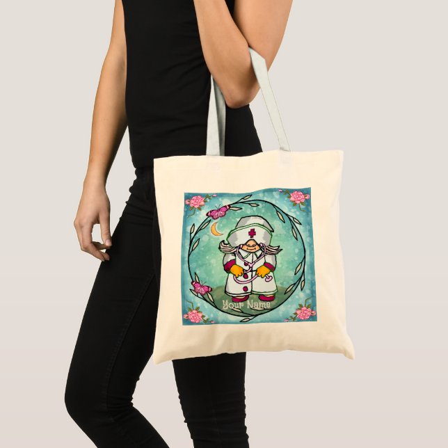 Tote Bag Lutine gnome féminine  (Devant (produit))