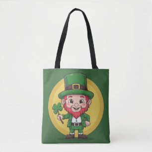Tote Bag Lutins chanceux et trèfle